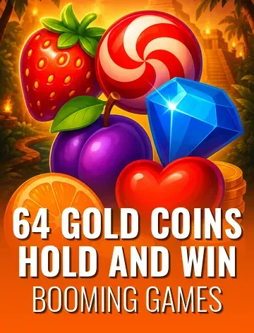 64 Gold Coins Hold and Win